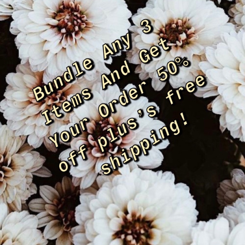 Bundle any 3 items and get 50% off! Start bundling